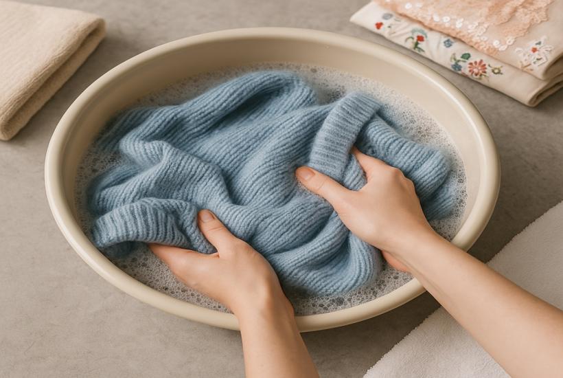 Ручная стирка шерсти