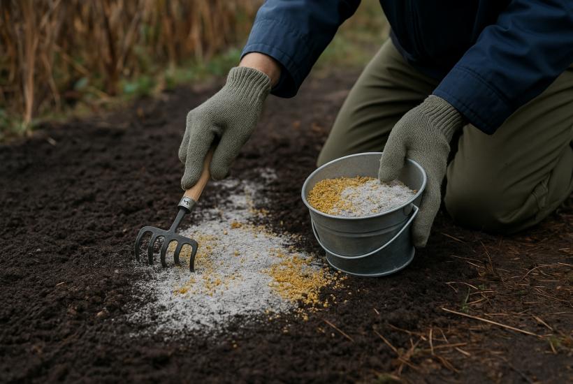 Осенняя подготовка грядки