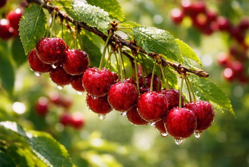 Черешня на ветке