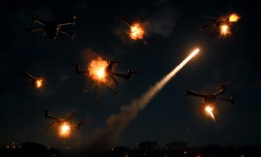 Аэропорты Северного Кавказа закрыты из-за массовой атаки дронов