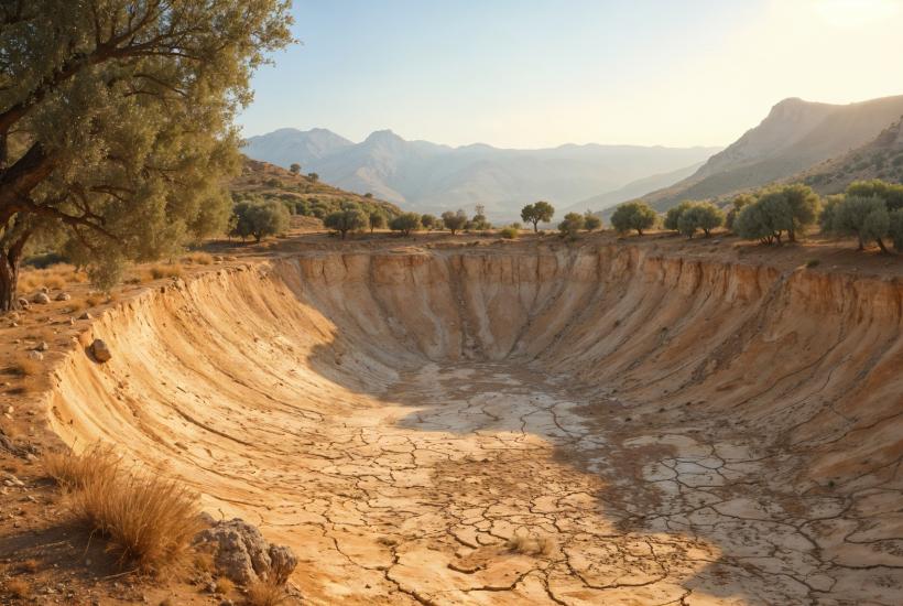 Пейзаж пустынной земли