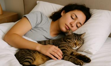 Совместный сон с кошкой улучшает эмоциональное состояние