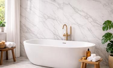 Стеновые панели вместо плитки в ванной стали трендом 2026 года