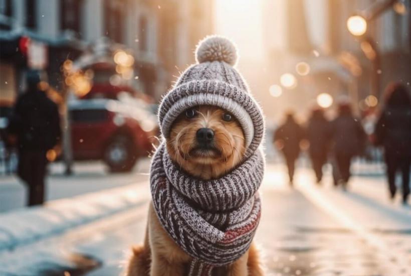 собака