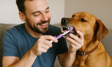 Заболевания полости рта выявляют у большинства собак старше трёх лет — Wamiz