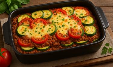 Мясо, сыр и кабачки в одном слое: запеканка, которая превращает ужин в праздник