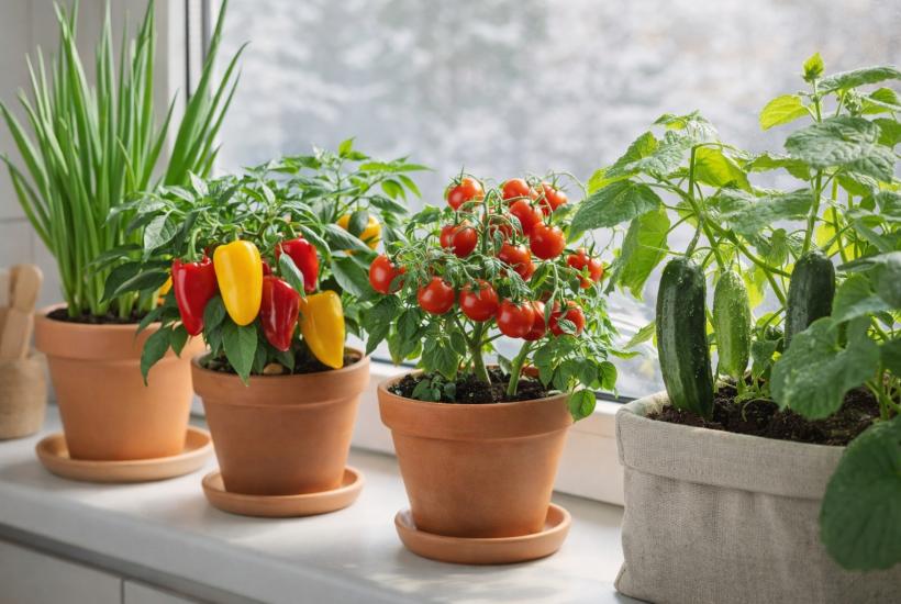 Огород на подоконнике