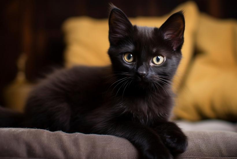 Черный котенок Черный котенок