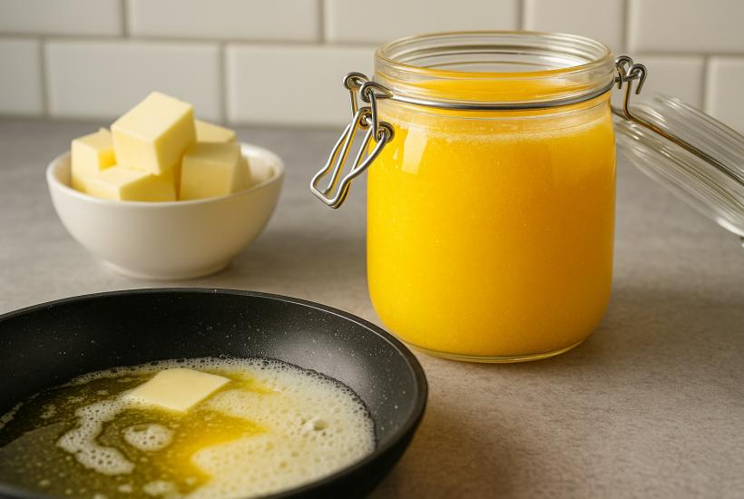 Топленое масло в банке