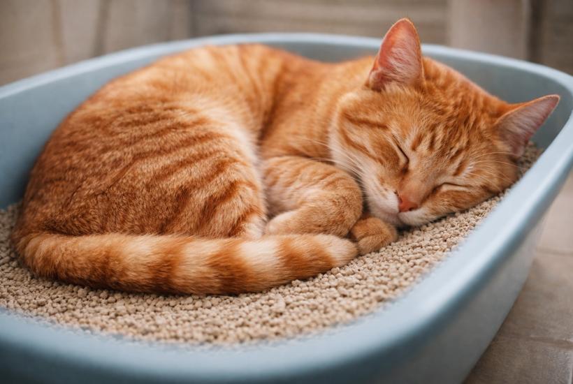 Кошка в лотке