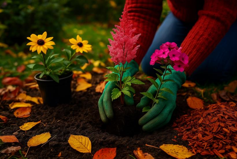 Осенняя посадка многолетников