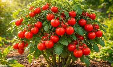 Сорт томата "Санька" дает урожай до 8 кг с одного куста