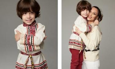 Копия папы: вдова Бориса Грачевского устроила сыну патриотическую фотосессию