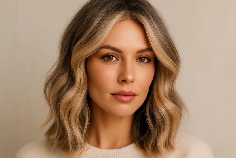 Женщина с пепельно-серебристыми волосами