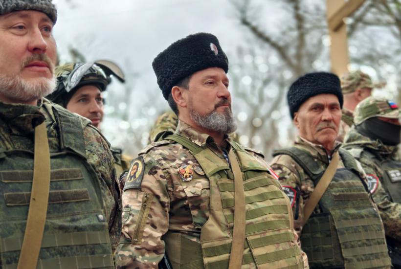 Добровольцы казачьего батальона "Терек"
